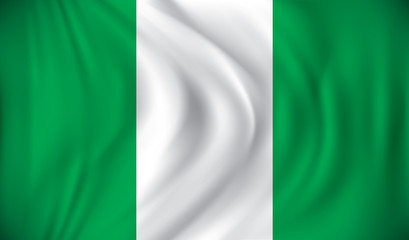 Obraz premium Flag of Nigeria
