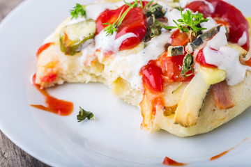 Mini pizza appetizers