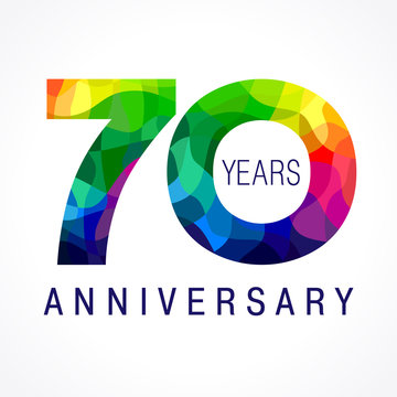 70 anniversary color logo