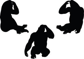 gorilla silhouette