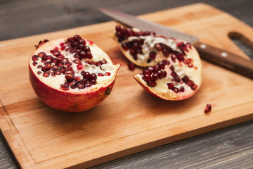 Pomegranate fruits 