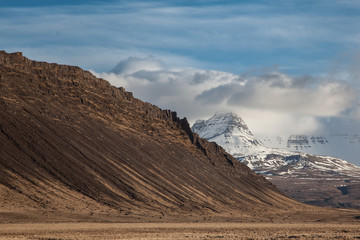 Scenic mountains in Iceland