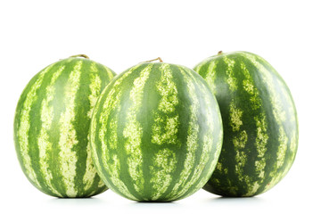 Watermelons isolated on a white