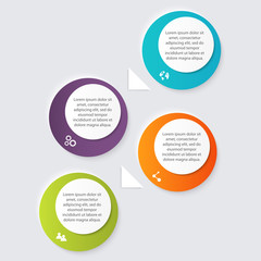 Vector colorful info graphics for your business presentations.