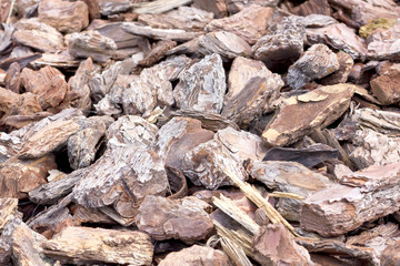 Wooden shavings for garden