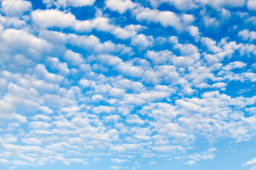 colorful dramatic sky with cloud at sunset