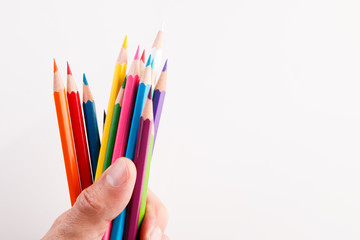 Fototapeta premium Paint colors picked by hand