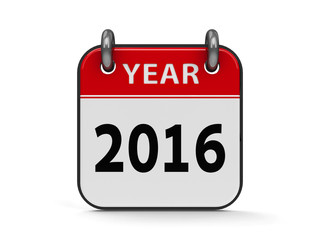 Icon calendar 2016 year