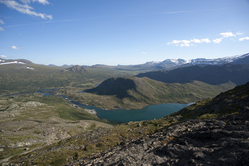 Besseggen Ridge in Jotunheimen National Park, Norway