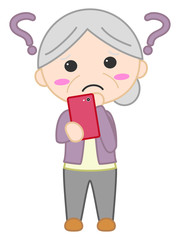 シニア女性　困る