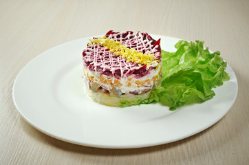 fish and beets  salad