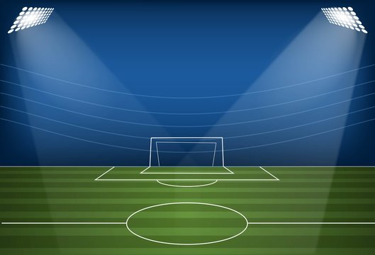 Football arena. Vector