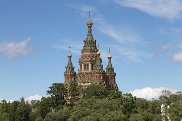 Peter and Paul Cathedral in Peterhof, Russia