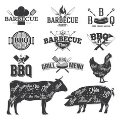BBQ Emblems and Logos