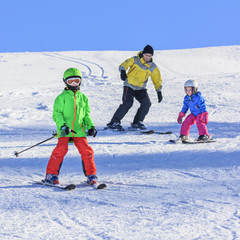 mit den Kids auf der Piste
