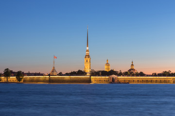 Obraz premium Peter and Paul Fortress at St.Petersburg, Russia