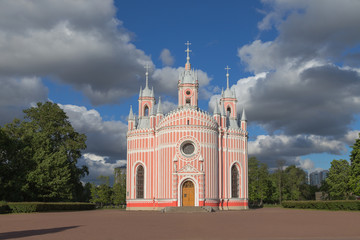 Chesma Cathedral at St.Petersburg, Russia