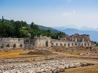 Foto op Plexiglas The ancient city of Tlos-Turkey © osmanpek
