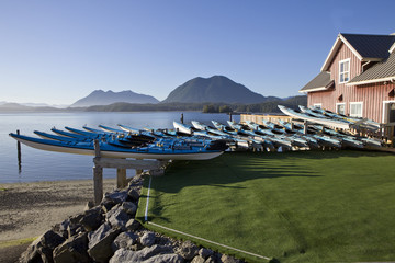 Kayaks at Tofino, BC