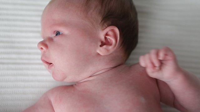 newborn baby crying