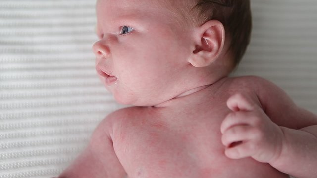 newborn baby crying