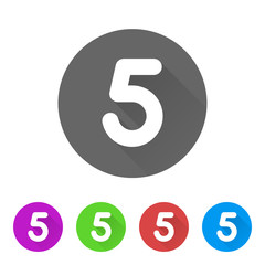 App Icon Long Shadow - 5 Colors