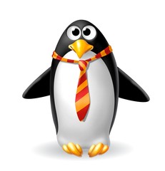 Obraz premium pinguino in cravatta