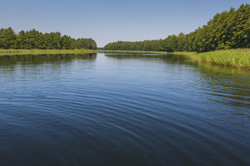Wydminy lake on Masuria in Poland.