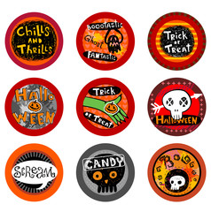 Hallooween Vector drink coasters 