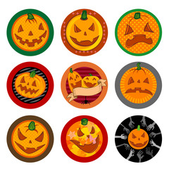 Hallooween Vector drink coasters 