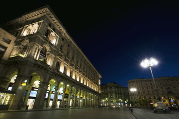 Naklejka premium milano piazza del duomo in lombardia 