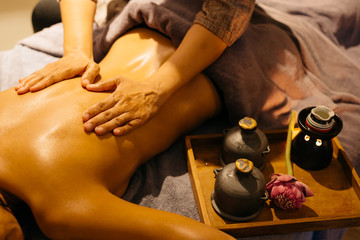 Thai massage series : Back and neck massage