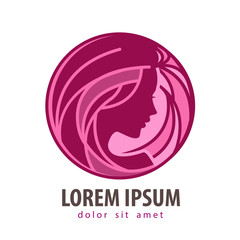 beauty salon vector logo design template. cosmetic, makeup