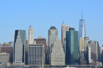 Fototapeta na wymiar Lower Manhattan skyline