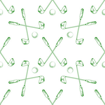 golf seamless pattern