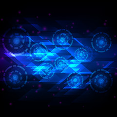 Vector digital speed technology, abstract background