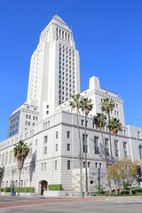Fototapeta na wymiar Los Angeles city hall