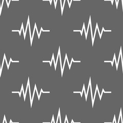 seamless pattern with sound waves