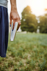 Book on women's hand