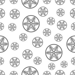 seamless pattern with snowflakes