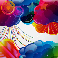Obraz premium Abstract background with colorful elements.