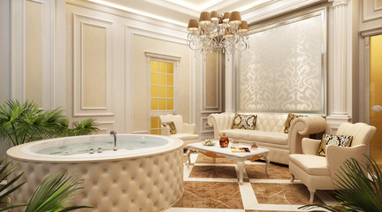 A spa area in a classic style