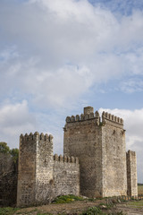 Fototapeta na wymiar Castillo de las Aguzaderas en la provincia de Sevilla
