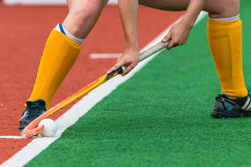 Fototapeta premium Hockey Closeup Abstract Play Action