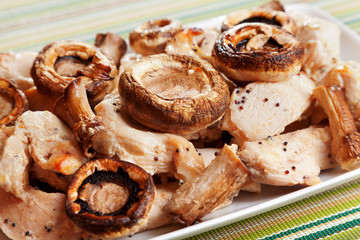 Chicken with mushrooms