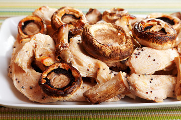 Chicken with mushrooms