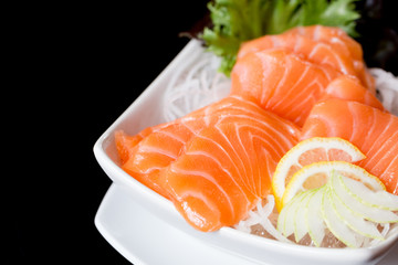 Sashimi, Salmon, Japanese food