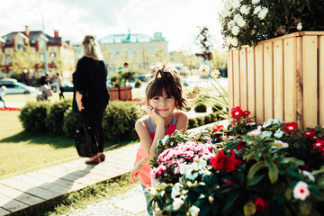 Fototapeta premium little girl