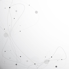 Abstract lines on the gray background