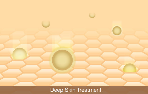 Active ingredient treatment deep into skin.